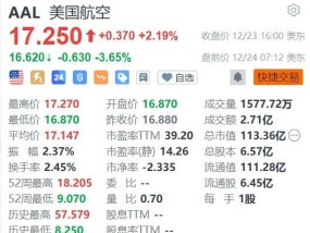 美国航空盘前跌超3%，停飞所有美国国内航班