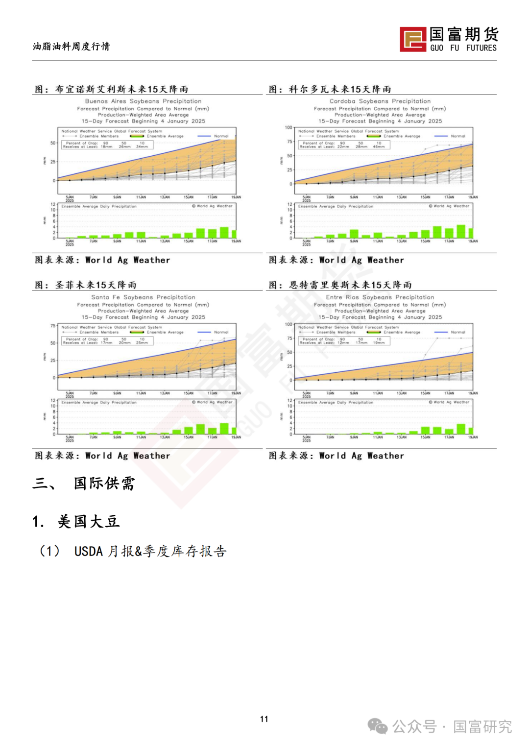 【国富豆系研究周报】USDA下调单产超预期，巴西收割压力渐显