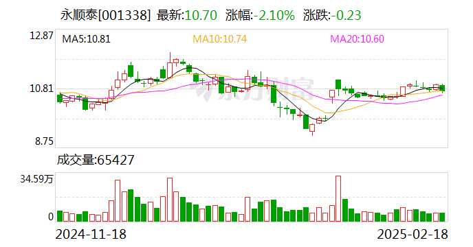 永顺泰：公司2024年年度报告预约披露时间为2025年4月10日